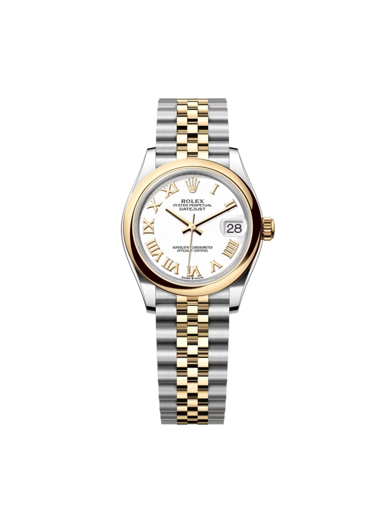 RLX Datejust m278243-0001/0002 31mm White Dial Yellow Rolesor Oyster Watch