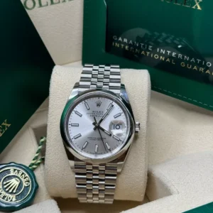 RLX Datejust 36mm 126200 Oyster Perpetual Silver Dial Jubilee Stainless Steel
