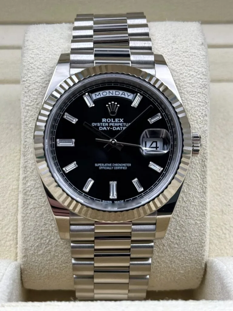 RLX Day-Date 40mm Black Diamonds Dial 228236-0004