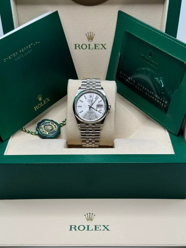 RLX Datejust 36mm 126200 Oyster Perpetual Silver Dial Jubilee Stainless Steel