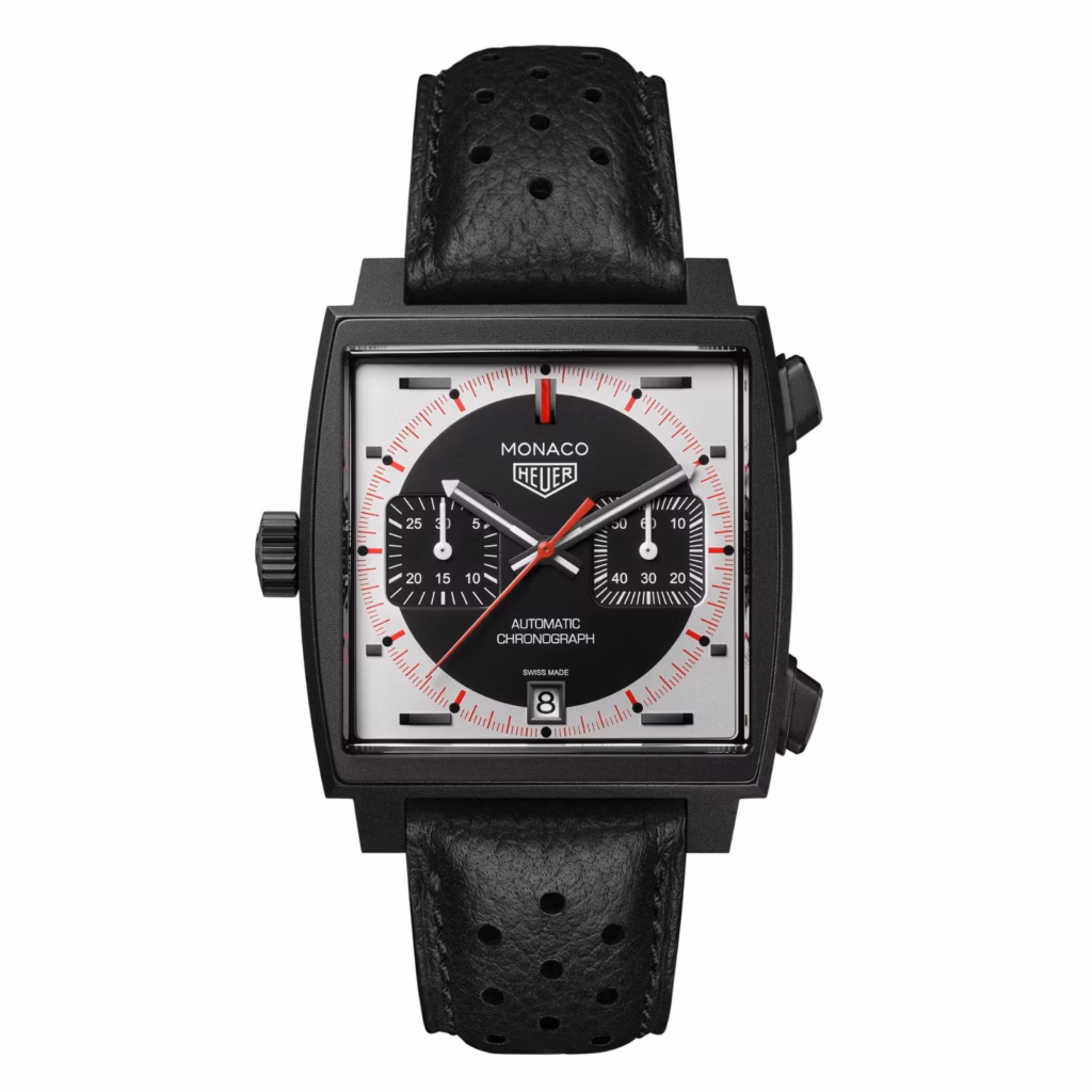 【7A Quality】TAG Heuer Monaco Chronograph Stopwatch 39mm Limited Edition Mens Watch Black CAW218F.FC6356
