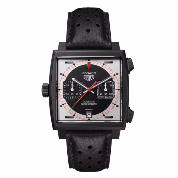 【7A Quality】TAG Heuer Monaco Chronograph Stopwatch 39mm Limited Edition Mens Watch Black CAW218F.FC6356