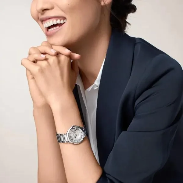 Cartier Ballon Bleu Bleu Silver 36mm WSBB0048 - United Luxury