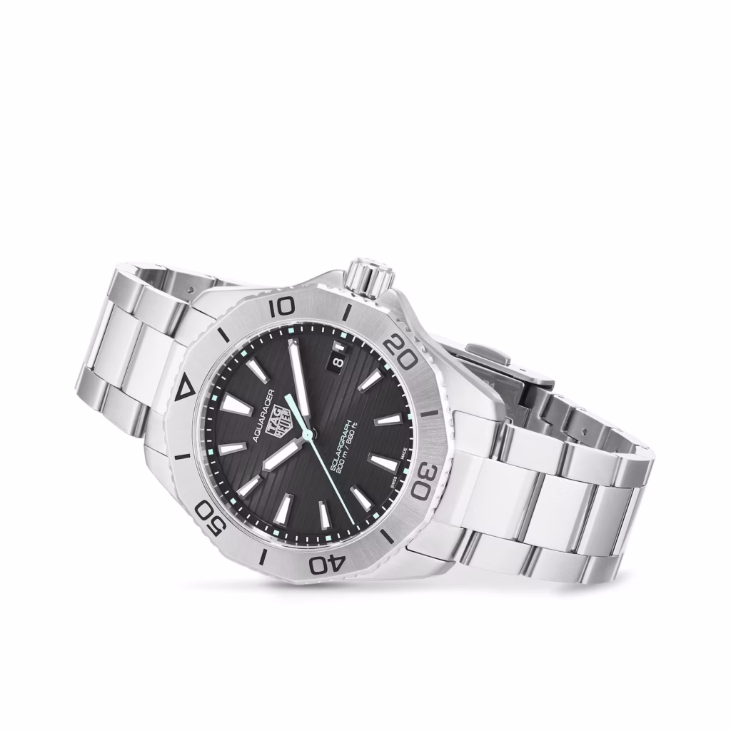 【7A Quality】TAG Heuer Aquaracer 200 Professional Solargraph 40mm Mens Watch Black WBP1114.BA0000