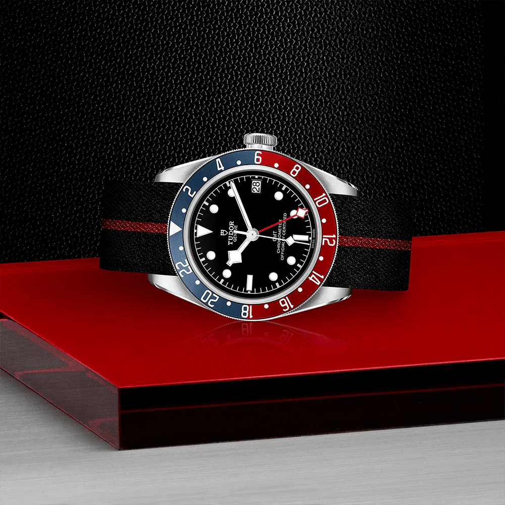 【7A Quality】TUDOR Black Bay GMT 41mm Black Dial Automatic Men's Fabric Strap Watch M79830RB-0003