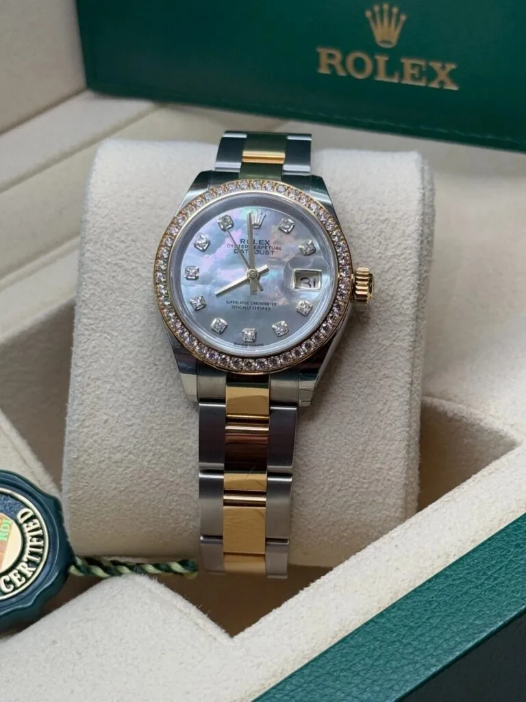 RLX Lady-Datejust 31mm 279383RBR Mother-of-Pearl Dial Yellow Rolesor Oyster Bracelet