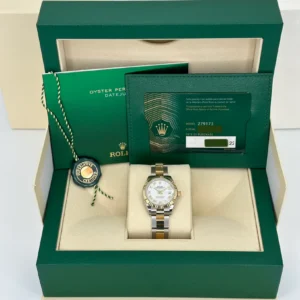 RLX Lady-Datejust 31mm 279173 White Roman Dial Oyster Bracele