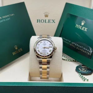 RLX Datejust m278343-0003/0004 Silver Dial Yellow Rolesor Oyster Watch