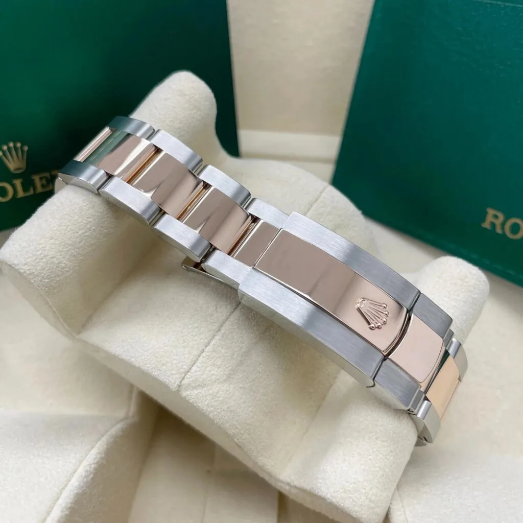 RLX Datejust 41mm 126331 Chocolate Index Jubilee Steel and Everose Gold Watch