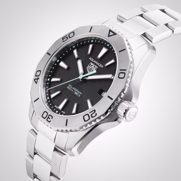 【7A Quality】TAG Heuer Aquaracer 200 Professional Solargraph 40mm Mens Watch Black WBP1114.BA0000