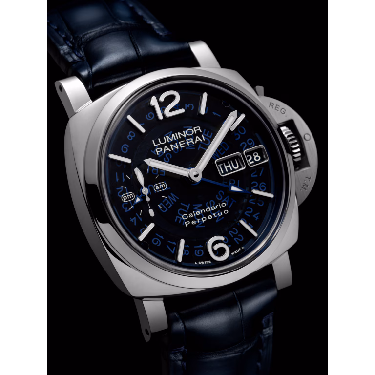 【7A Quality】Panerai Luminor Perpetual Calendar GMT Platinumtech™ 44mm PAM01575