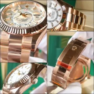 RLX Sky-Dweller 42mm 336935-0003/0007 Rose Gold White Dial Oyster