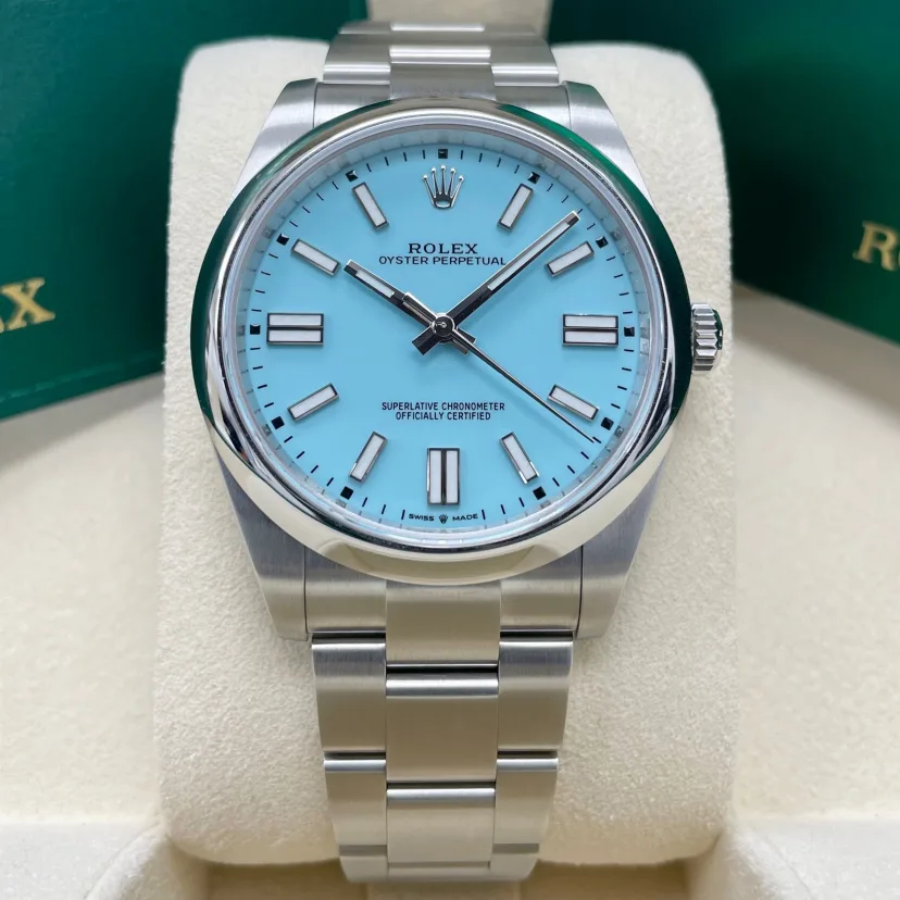 RLX Oyster Perpetual 36mm 126000-0006 Tiffany Blue Turquoise Dial