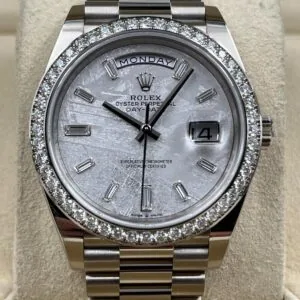 RLX Day-Date 40mm 228349RBR-0040 Meteorite Dial President Bracelet
