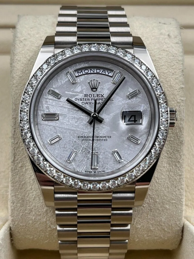 RLX Day-Date 40mm 228349RBR-0040 Meteorite Dial President Bracelet