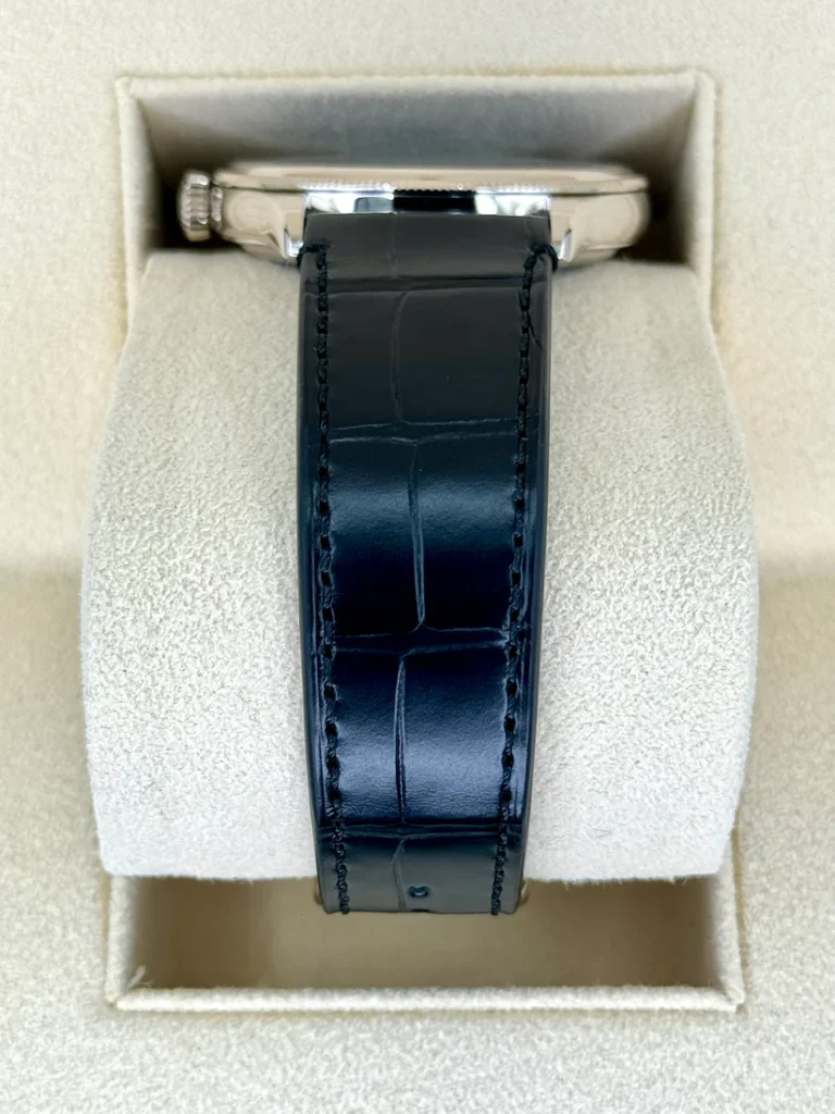 Rolex 1908 White Gold Black Dial Black Alligator Strap - 52509-0002