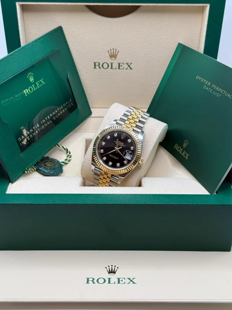 RLX Datejust 36mm 126233 Custom Black Dial Jubilee Bracelet Watch