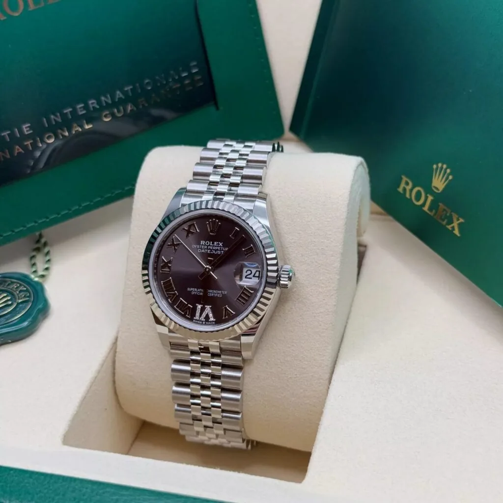 RLX Datejust m278274-0027/0028 Dark Grey 31mm Dial Oyster Watch