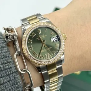 RLX Datejust m278383RBR-0015/0016 31mm Olive Green Dial Oyster Bracelet