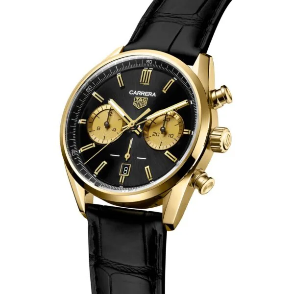 【7A Quality】TAG Heuer Carrera Chronograph Automatic, 42 mm, Gold 3N CBN2044.FC8313