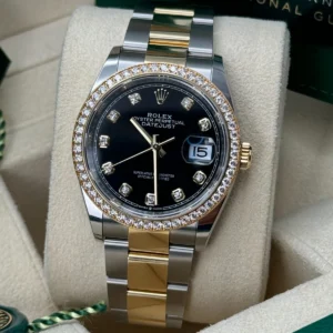 RLX Datejust 36mm 126283 Bright Black Dial Oyster Bracelet Watch