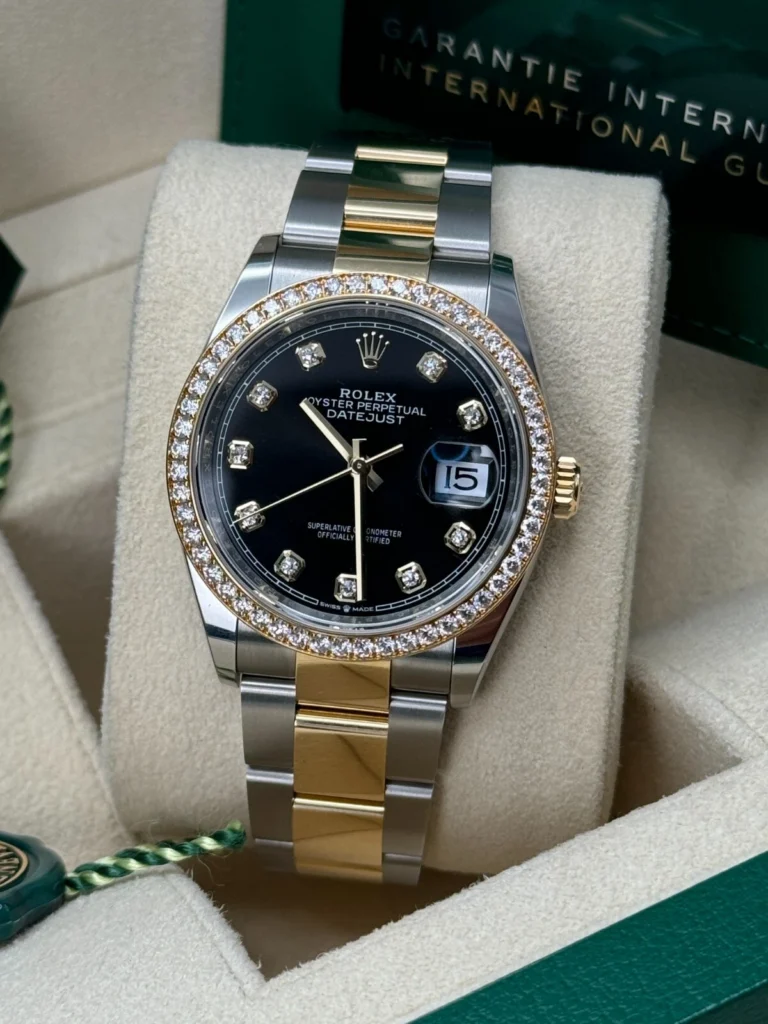 RLX Datejust 36mm 126283 Bright Black Dial Oyster Bracelet Watch