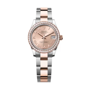 RLX Datejust m278381-0001/0002 Rose Roman Dial Diamond-Set Bezel 31mm