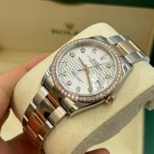RLX Datejust 36mm 126281 Silver Palm Index Dial Jubilee Bracelet