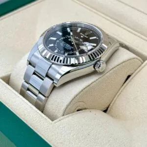 RLX Sky-Dweller 42mm 336934-0007/0008 Stainless Steel Black Dial Oyster