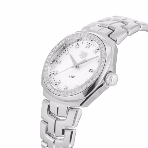 【7A Quality】TAG Heuer Link Date Diamond Bezel Ladies Watch 32mm WBC1316.BA0600
