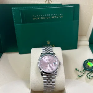 RLX Datejust m278274-0031/0032 Pink 31mm Dial Oyster Watch
