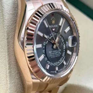 RLX Sky-Dweller 42mm 336935-0004/0008 Rose Gold Rhodium Dial Oyster