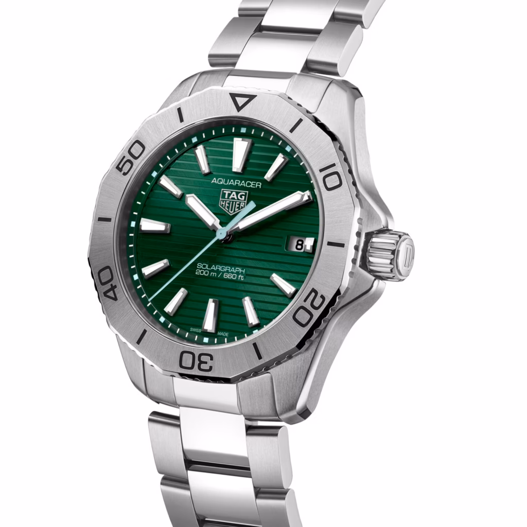 【7A Quality】TAG Heuer Aquaracer Professional 200 Solargraph 40mm Mens Watch Green WBP1115.BA0000