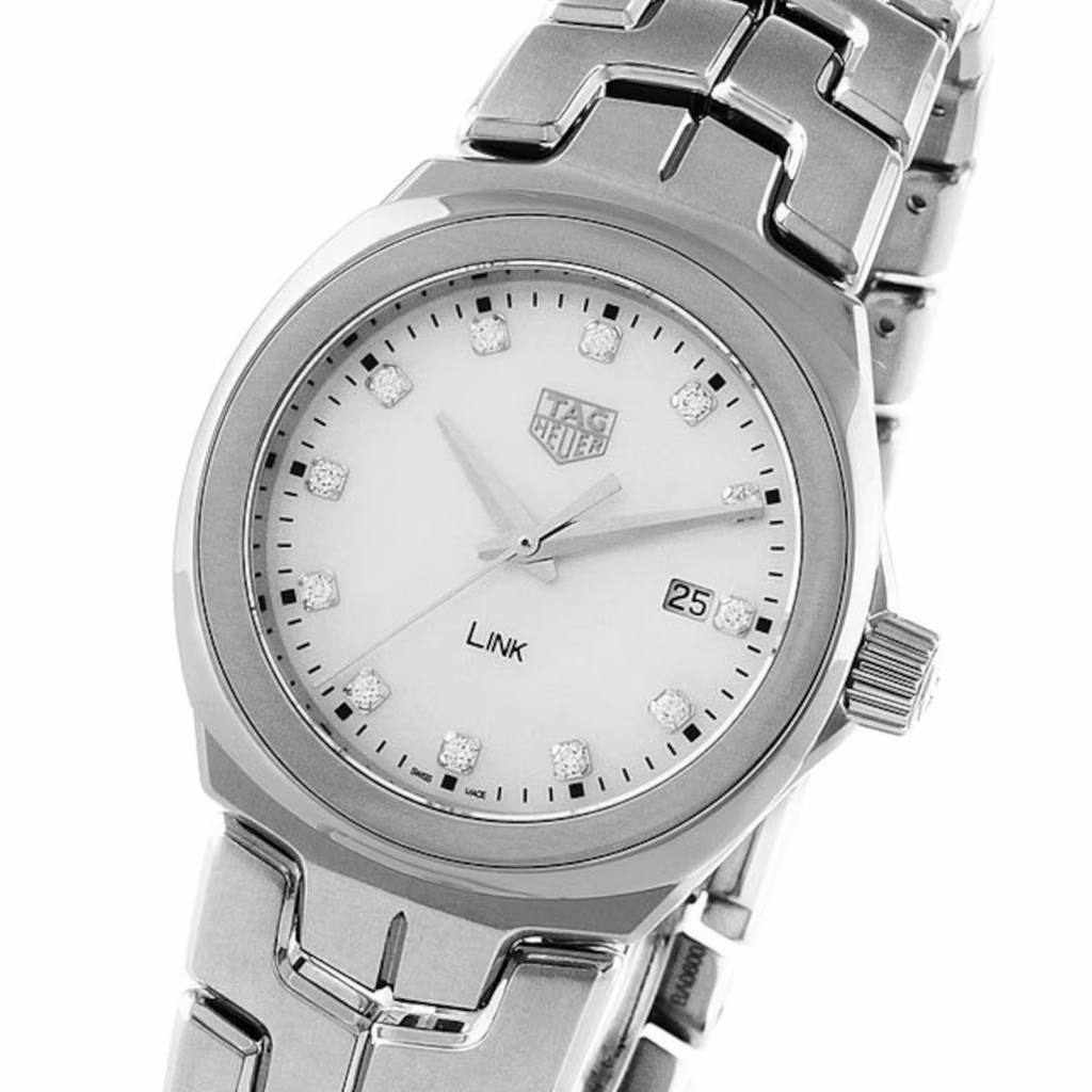 【7A Quality】TAG Heuer Link Date Quartz Date Mother Of Pearl 32mm Ladies Watch WBC1312.BA0600