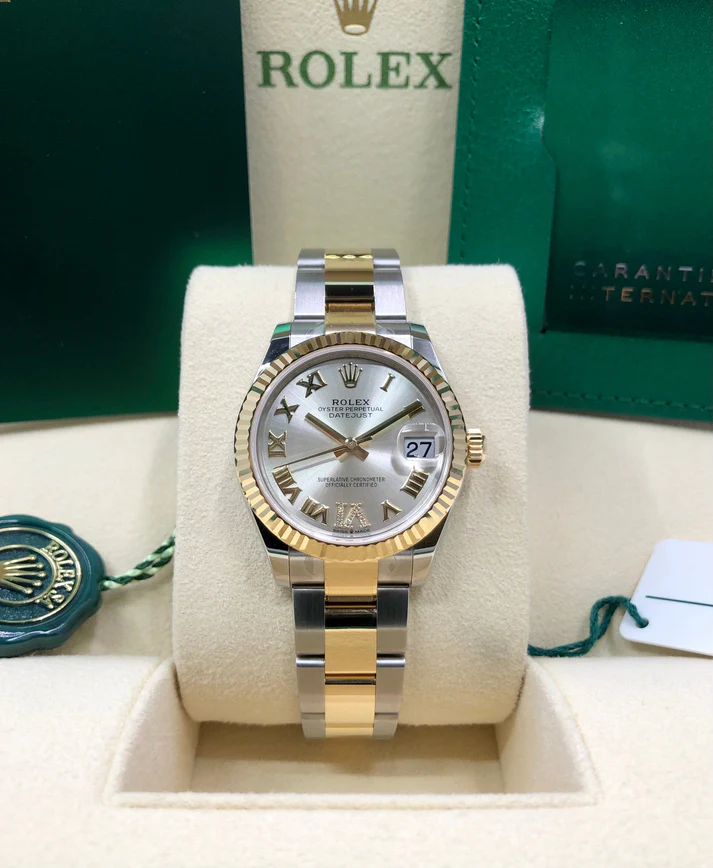 RLX Datejust m278273-0003/0004 31mm Silver Dial Stainless Steel and Yellow Gold Oyster Watch
