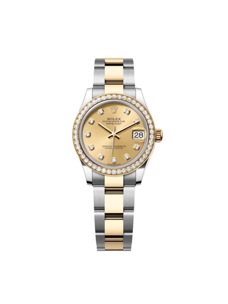 RLX Datejust m278383-0025/0026 31mm Champagne Dial Oyster Bracelet