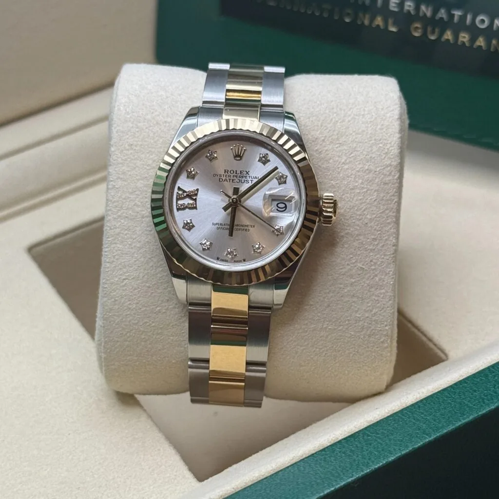 RLX Lady-Datejust 31mm 279173 Silver Diamond Dial Oyster Bracelet