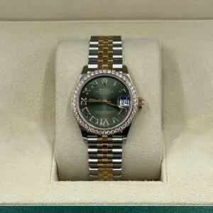 RLX Datejust m278383RBR-0015/0016 31mm Olive Green Dial Oyster Bracelet