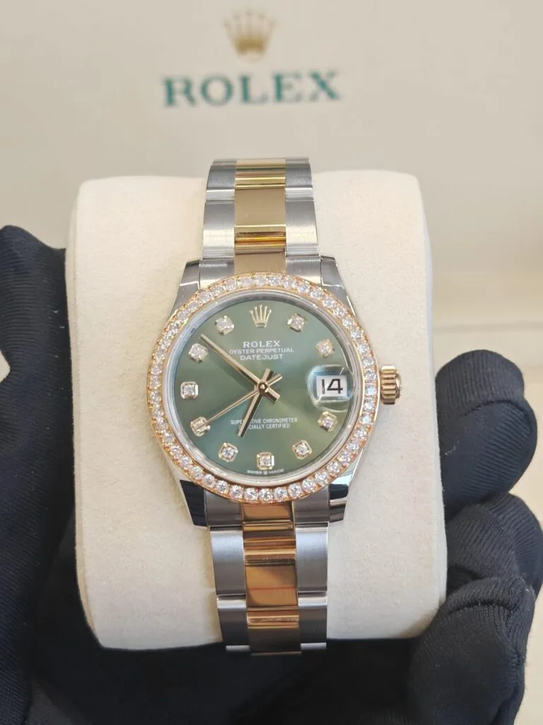 RLX Datejust m278383RBR-0029/0030 31mm Olive Green Dial Oyster Bracelet