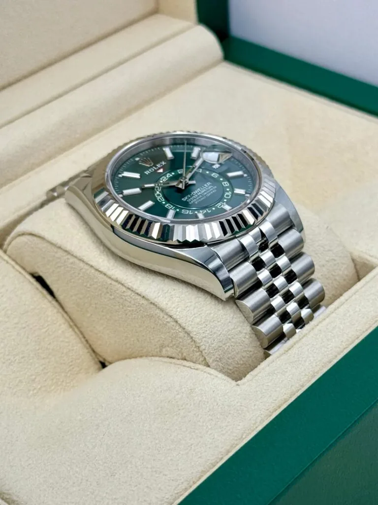 RLX Sky-Dweller 42mm 336934-0001/0002 Stainless Steel Green Dial Oyster