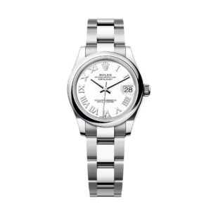 RLX Datejust m278240-0003/0004 31mm White Roman Domed Bezel Oyster Oystersteel