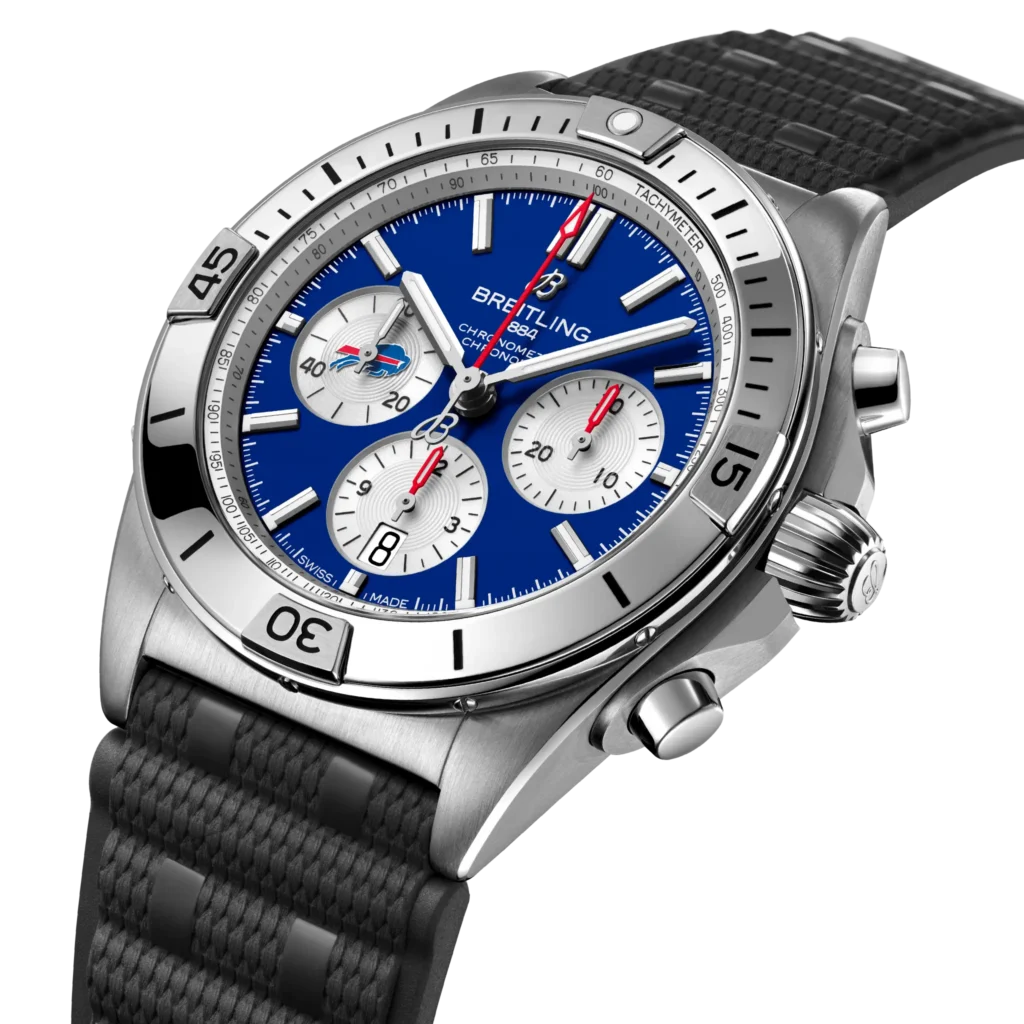 Breitling Chronomat B01 42 NFL Buffalo Bills Edition AB01342B1C3S1