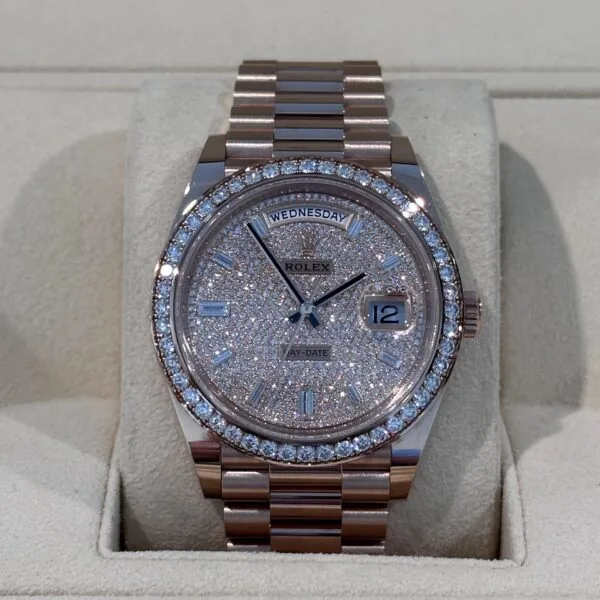 RLX Day-Date 40mm Diamonds Paved Dial 228345rbr-0002