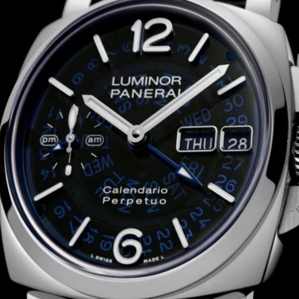 【7A Quality】Panerai Luminor Perpetual Calendar GMT Platinumtech™ 44mm PAM01575