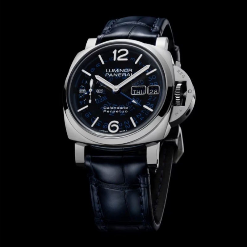 【7A Quality】Panerai Luminor Perpetual Calendar GMT Platinumtech™ 44mm PAM01575