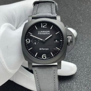 【7A Quality】Panerai Luminor BiTempo Titanium DLC - New York 44mm PAM01467
