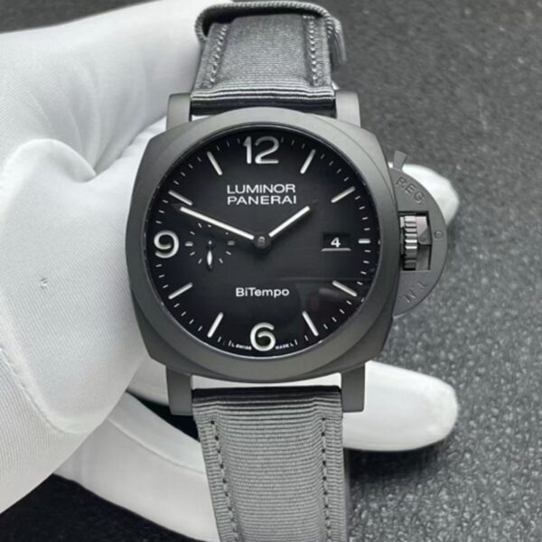 【7A Quality】Panerai Luminor BiTempo Titanium DLC - New York 44mm PAM01467
